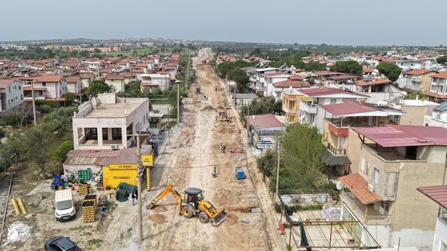 Didim Akbük'te yol yenileme çalışmaları başladı