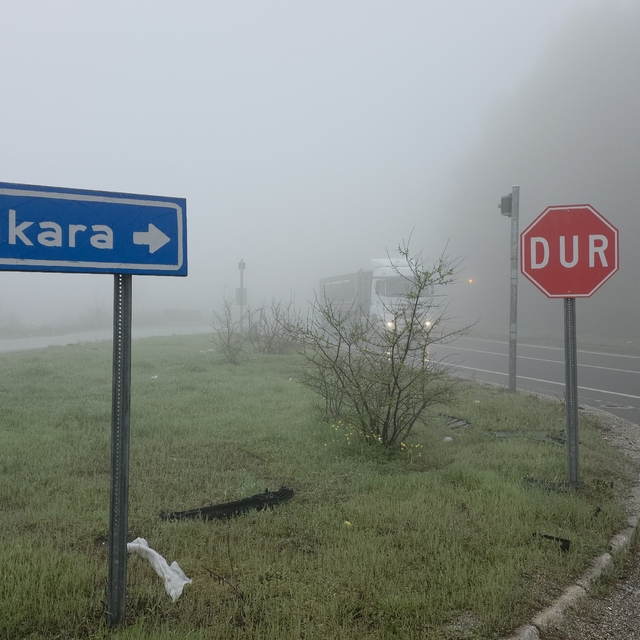 Yoğun sis Bolu Dağı'nı kapladı
Hafif yağış ve sis görüş mesafesini etkiledi