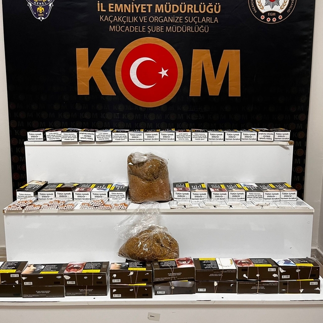 İş yerine yapılan operasyonda 12 bin adet dolu makaron bulundu