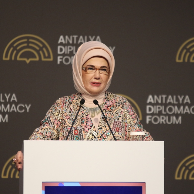 Emine Erdoğan, "Filistin İçin Tek Yürek" temalı programa katıldı