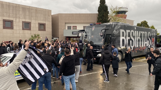 Beşiktaş kafilesi Samsun'a geldi