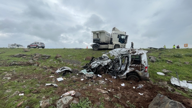 Şanlıurfa'da tır ile çarpışan hafif ticari araçtaki 2 kişi öldü