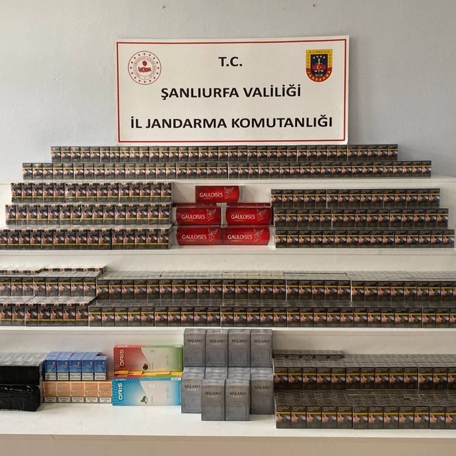 Viranşehir'de 4 bin 900 paket kaçak sigara ele geçirildi