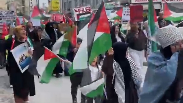 Ereğli'de Filistin'e destek yürüyüşü