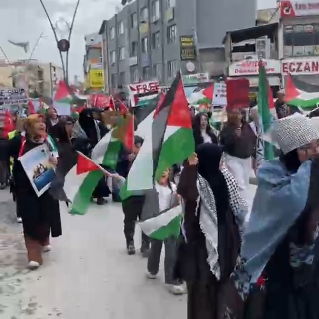 Ereğli'de Filistin'e destek yürüyüşü