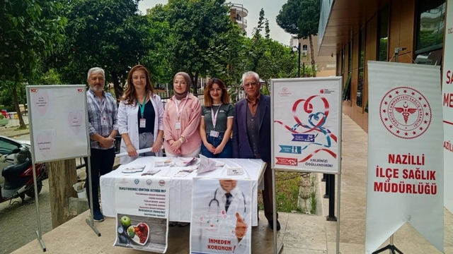 Nazilli'de vatandaşlara kalp sağlığı anlatıldı