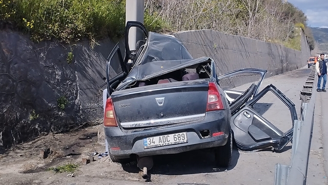 Anadolu Otoyolu'nun Kocaeli kesimindeki kaza ulaşımı aksattı