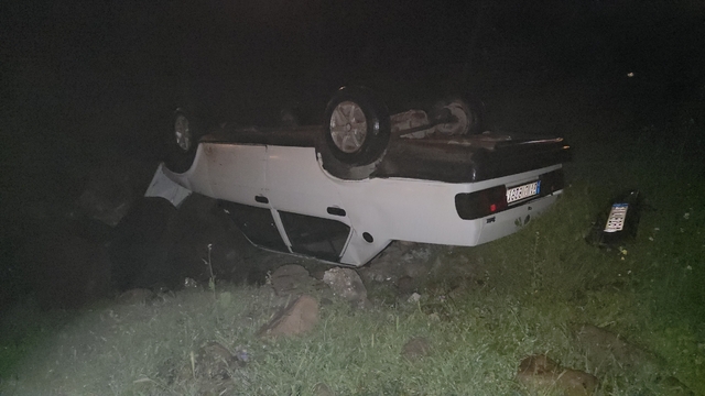 Hatay'da takla atan Fiat Tofaş ters döndü: 1 yaralı