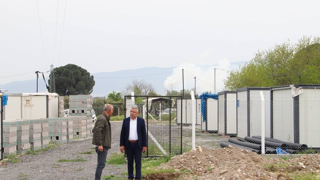 Köşk'te sokak hayvanları için barınak çalışması sürüyor