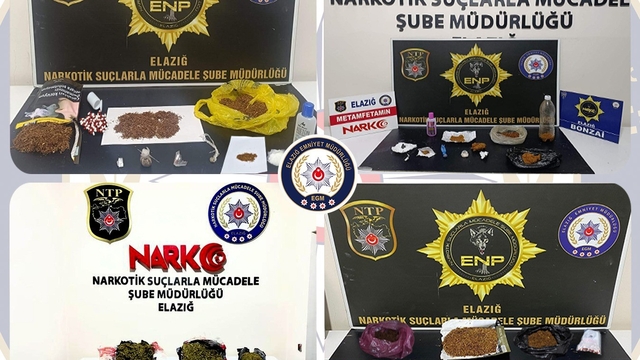 Elazığ'da uyuşturucu operasyonu: 30 tutuklama