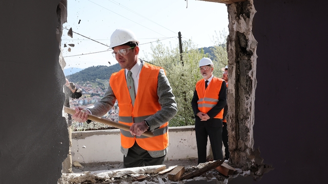 Tokat'ta kentsel dönüşümde yıkımlar başladı