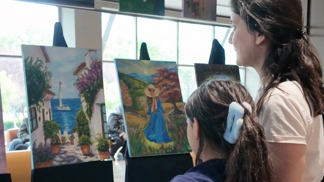 Şehitkamilli hanımların eserleri görücüye çıktı