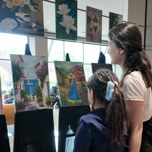 Şehitkamilli hanımların eserleri görücüye çıktı