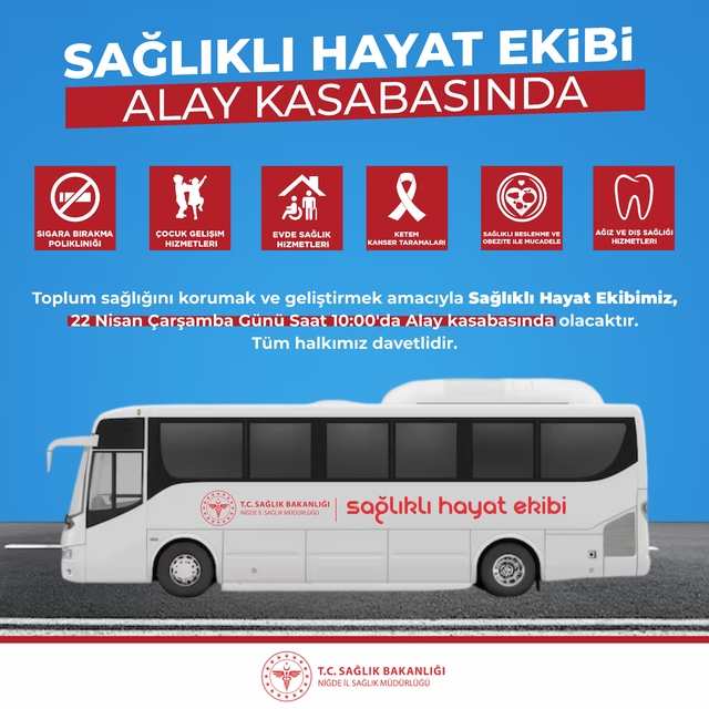 Mobil sağlık hizmetleri alay kasabasında vatandaşlara sağlık hizmeti verece...