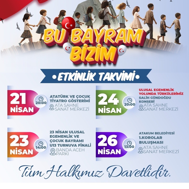 Atakum Belediyesinden özel 23 Nisan programı