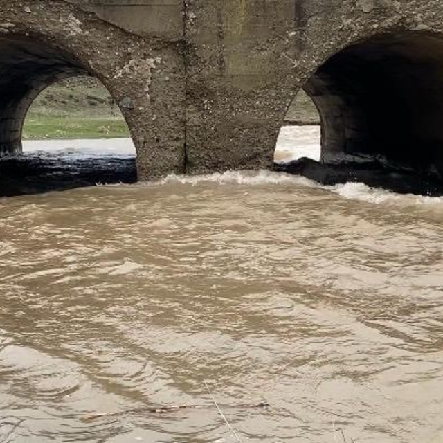 Ağrı'da kar suyu dereleri coşturdu
