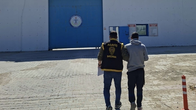 31 yıl hapisle aranan şahıs Bandırma'da yakalandı
