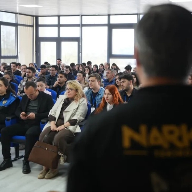 Tekirdağ'da Üniversite öğrencilerine Narko gençlik bilgilendirmesi