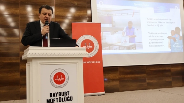 Bayburt'ta vekâletle kurban kesim programı tanıtıldı
