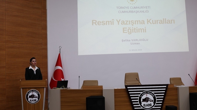 Elazığ'da resmi yazışmalarda uygulanacak usul ve esaslar hakkında eğitim