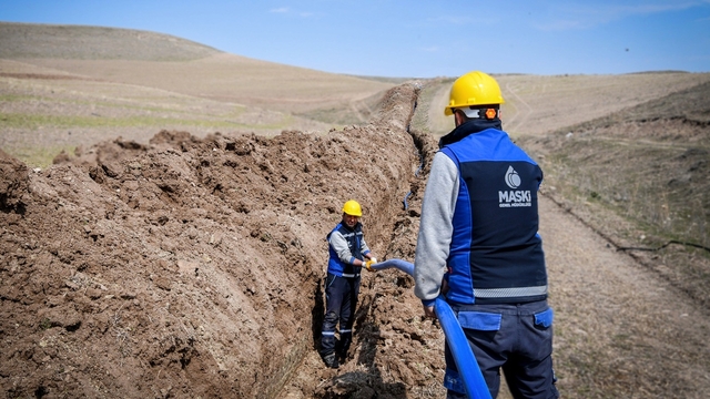 Arguvan Gümüşlü'ye bin 500 metrelik içme suyu hattı