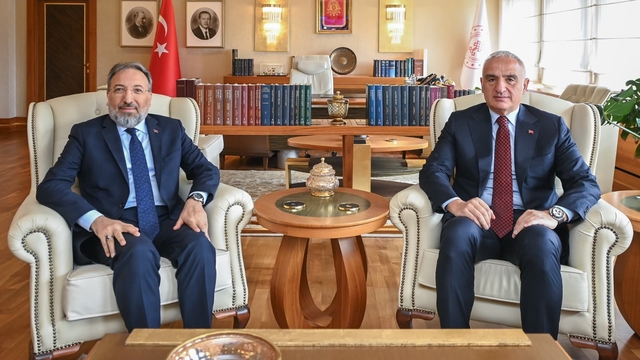 Kültür ve Turizm Bakanı Ersoy, Diyanet İşleri Başkanı Arpaguş ile bir araya geldi