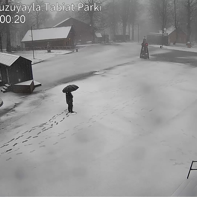 Kocaeli'de bahar ayında kar sürprizi