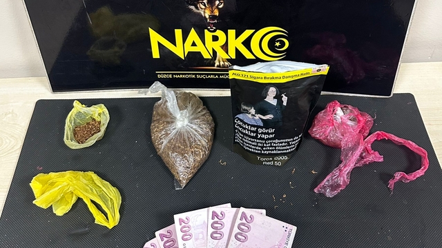 Düzce'de uyuşturucu operasyonunda yakalanan zanlı tutuklandı
