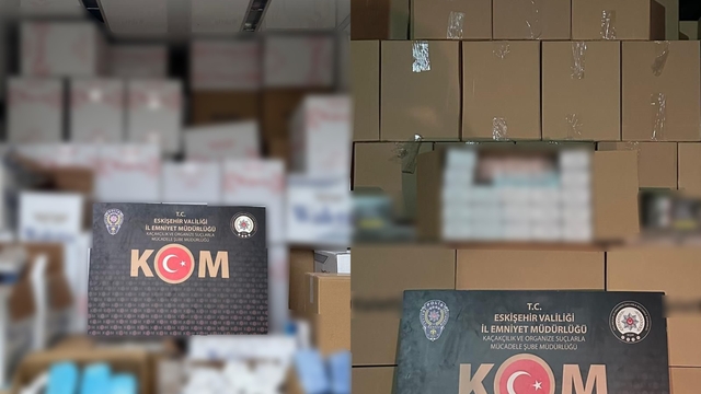 Eskişehir'de kaçakçılık operasyonu: Milyonlarca makaron ele geçirildi