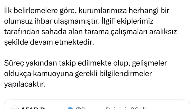 Ağrı'da 4,3 büyüklüğünde deprem