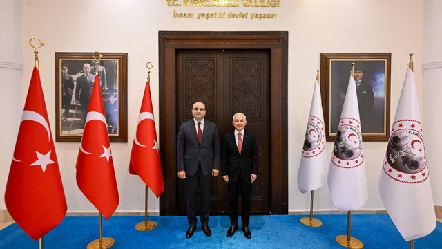 Gürcistan İstanbul Başkonsolosu Jishkariani'den Kırklareli Valisi Turan'a ziyaret