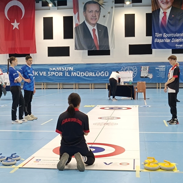 Kütahya'nın gururu pazarlar Spor Lisesi Floor curling'de Türkiye dördüncüsü...