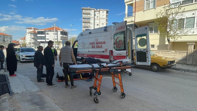 Karaman'da devrilen motosiklet metrelerce sürüklendi: 1 yaralı