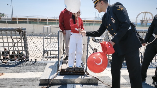 TCG Gökçeada, 23 Nisan'da Mersin'de ziyarete açıldı