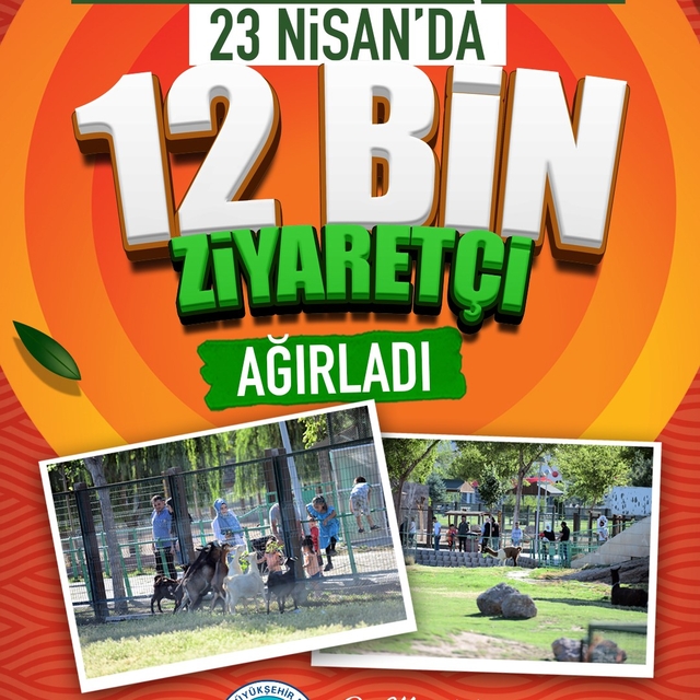 Kayseri'de hayvanat bahçesini 23 Nisan'da 12 bin kişi ziyaret etti