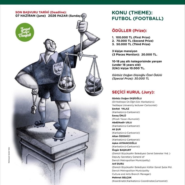 Denizli Büyükşehirin uluslararası karikatür heyecanı başladı
