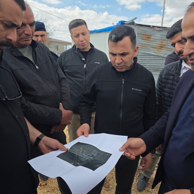 Harmanlı Beldesinde kalıcı konutlar ve cami inşaatı incelendi