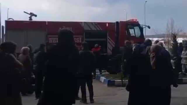 Ağrı'da hastanede yangın paniği