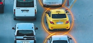 Gaziantep'te trafikte 'kaynak' yapan 498 araca ceza