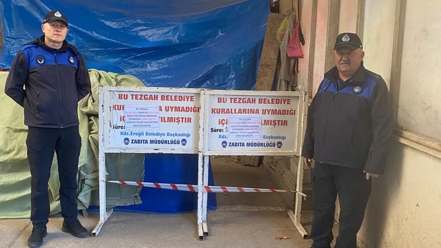 Zonguldak'ta müşteriye kaba davranan esnafa tezgah kapatma cezası