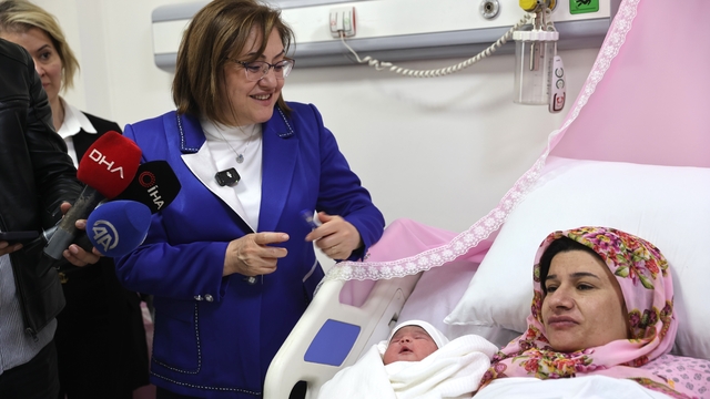 Gaziantep'te tüp bebek desteği projesinin ilk bebeği dünyaya geldi