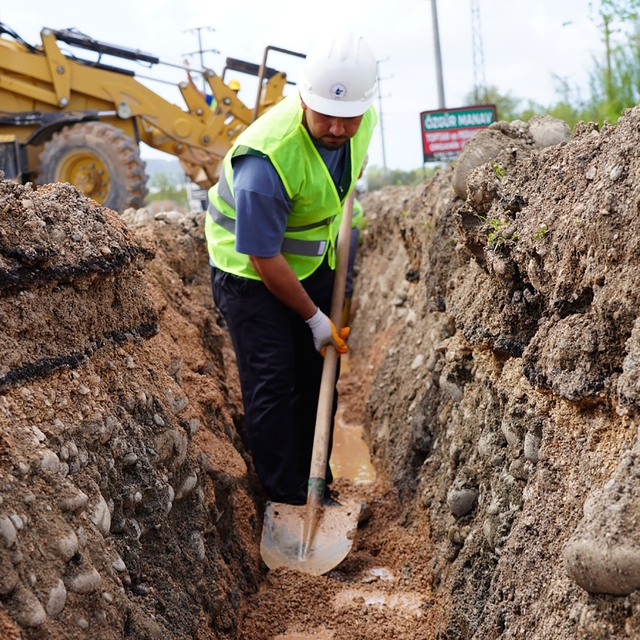 Ortaca'da 4 bin 250 metre içme suyu hattı yenilendi