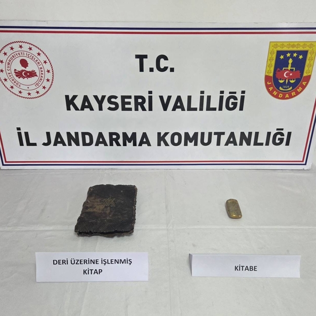 Kayseri'de tarihi eser operasyonu