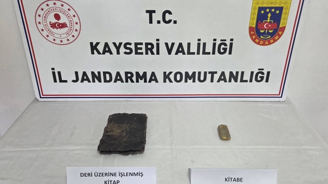 Kayseri'de tarihi eser operasyonu