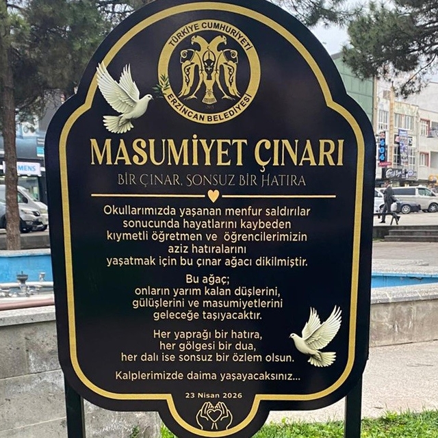 "Masumiyet Çınarları" kaybedilen canların hatırası için dikildi