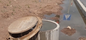 Gölbaşı'nın ortasında lağım rezaleti