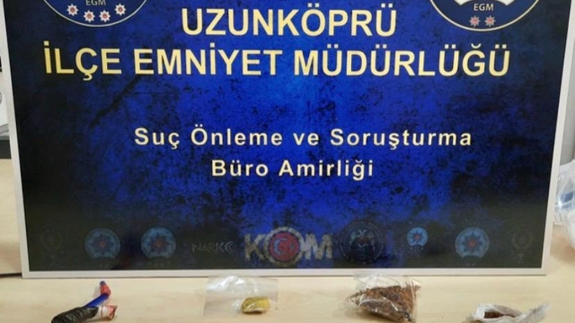 Uzunköprü'de uyuşturucu operasyonu: Şüpheli tutuklandı