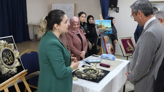 Bayburt'ta 'Sevginin Diliyle Değerlerimiz' sergisi açıldı