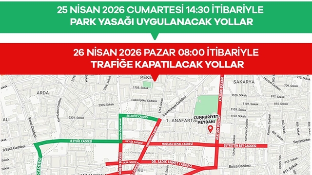 Mesir Festivali nedeniyle 25-26 Nisan'da kapanacak yollar açıklandı