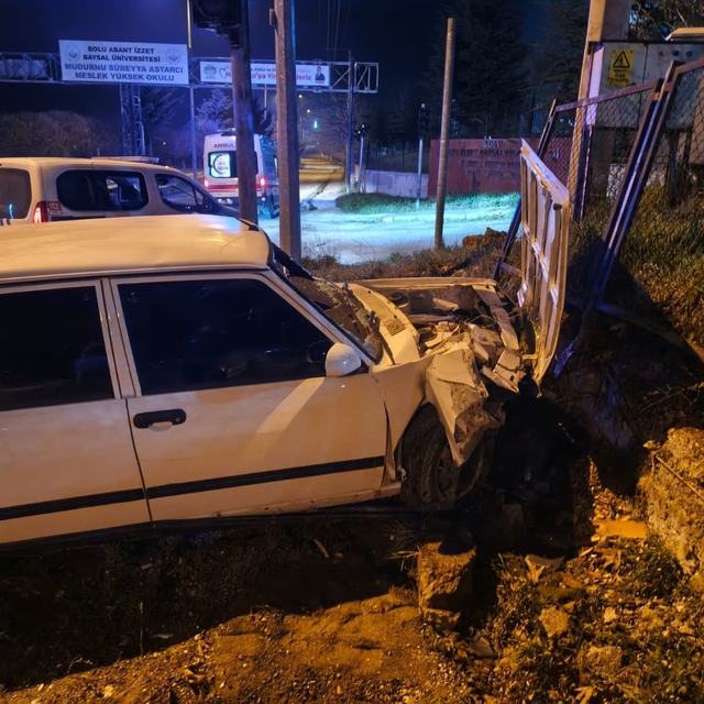 İstinat duvarına çarpan aracın alkollü ve ehliyetsiz sürücüsüne 250 bin TL...